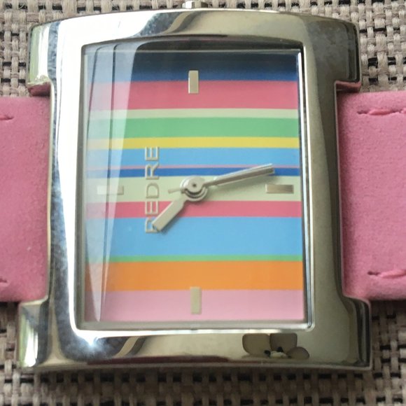 NEW Vintage Pedre Pink Suede Leather Stripe Face main image 8
